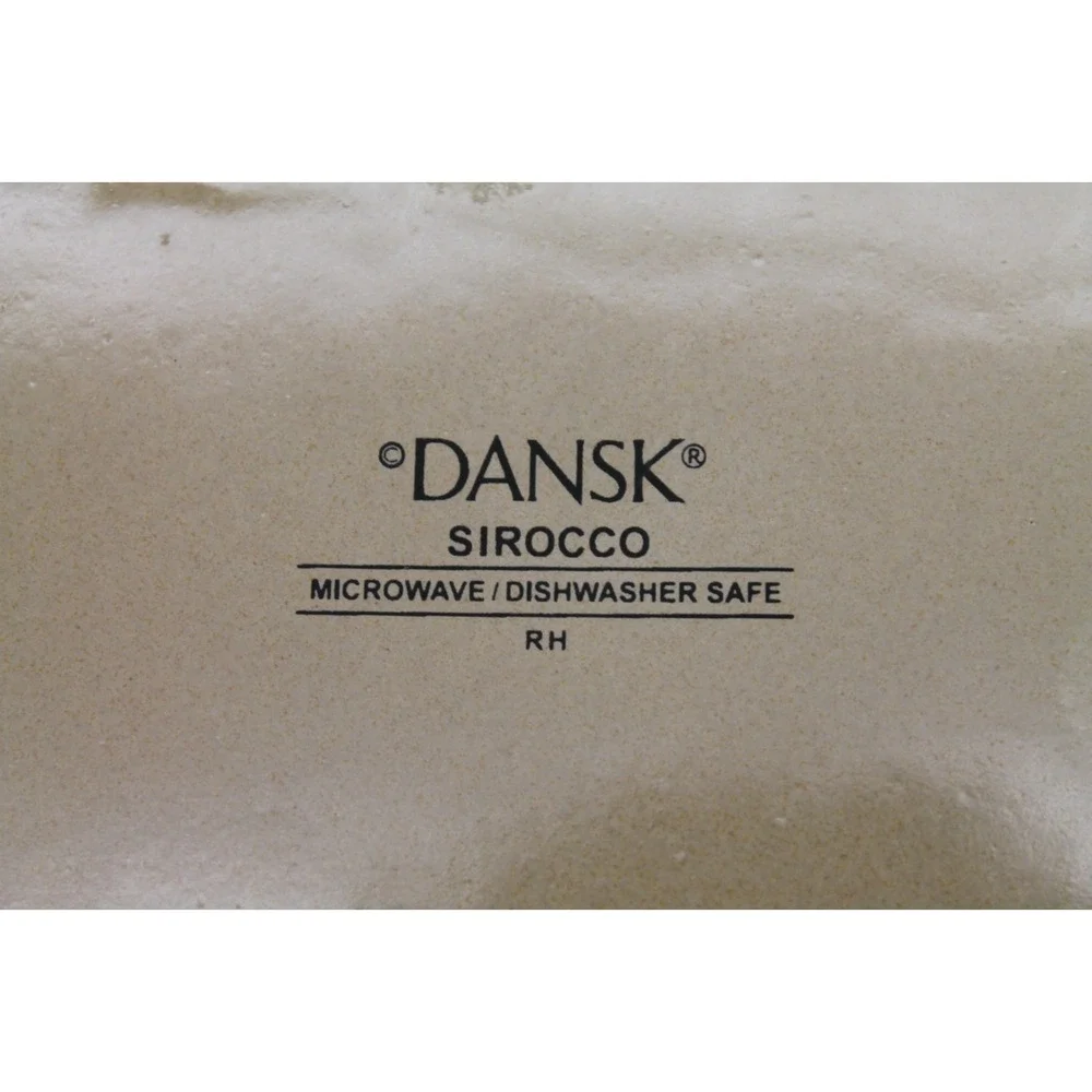 Set of 4 Dansk Sirocco Salad Plates Beige Stoneware 9